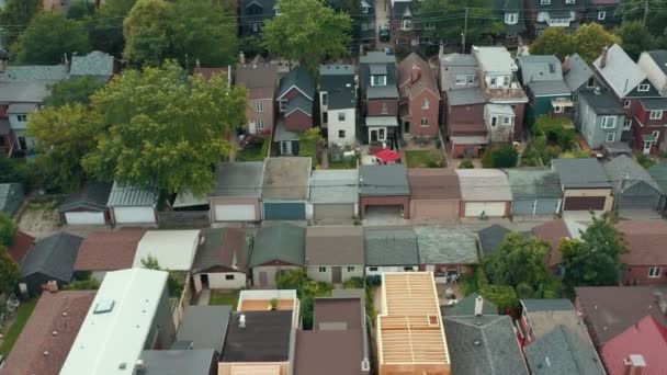 Légi Felvétel Lakóövezetekről Egy Nagyvárosban Filmfelvétel — Stock videók