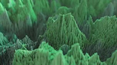 4K Soyut Topografik Gürültü Örnekleri. Kusursuz döngü. Yüksek kaliteli CGI canlandırması.