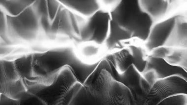 Bir yapay zekada nöronlar ve sinapslar ateşleniyor. Derin Öğrenme, Sinirsel Ağ Kavramı. Kusursuz Döngü.