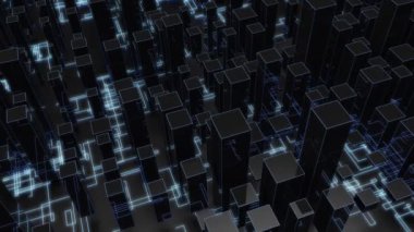 4K Futuristik Çoklu Çekirdek İşleme Birimi. Yüksek kaliteli CGI canlandırması.