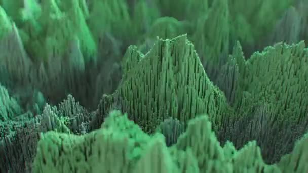 Abstract Topographic Noise Patterns Seamless Loop High Quality Cgi Animation — Stock Video