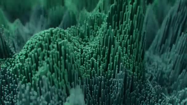 Abstract Topographic Noise Patterns Seamless Loop High Quality Cgi Animation — Stock Video
