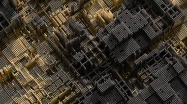 4K Soyut Teknoloji Geçmişi. Kusursuz döngü