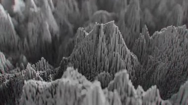 4K Soyut Topografik Gürültü Örnekleri. Kusursuz döngü. Yüksek kaliteli CGI canlandırması.