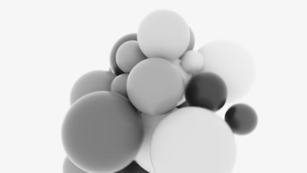 Abstrakte Ballon Ball Animation Cgi — Stockvideo