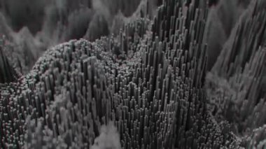 4K Soyut Topografik Gürültü Örnekleri. Kusursuz döngü. Yüksek kaliteli CGI canlandırması.