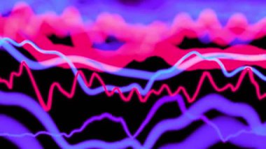 Bir ağ üzerinde soyut veri akışı. Kusursuz döngü.