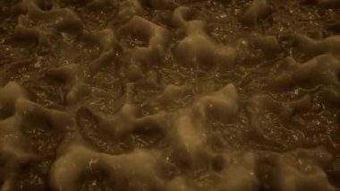 4K Soyut Ferrofluid. Kusursuz döngü