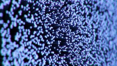 4K Fiber Optik Kablolar Çerçevenin Ötesinde Büyür. 3 Boyutlu CGI Canlandırması.