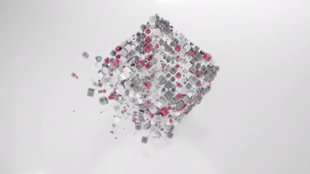 4K概要 Cubic Network シームレスなループ — ストック動画