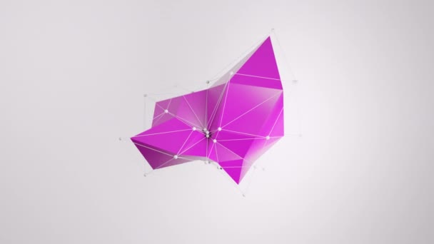 Abstract Collapsing Polygons Bucle Sin Costura — Vídeo de stock