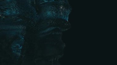 Çerçevenin her tarafında soyut kübik formlar patlar. 4K UHD canlandırması.