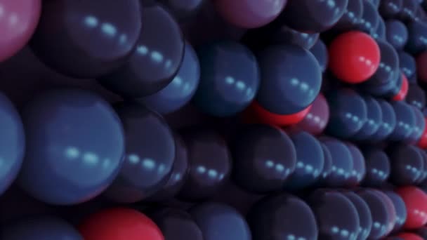 Abstrakcyjne Molekuły Kuli Animacja — Wideo stockowe