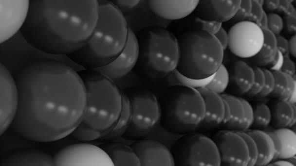4K抽象球面分子 3D动画 — 图库视频影像