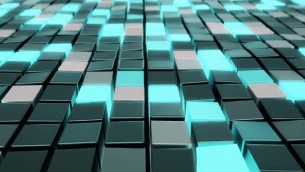 Polygonal Cubes Seamless Looping Animation Rendered Bit Color Depth High — Stock Video
