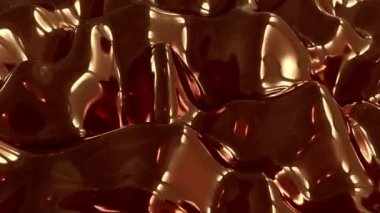 4K Soyut Sıvı Metal. Kusursuz Döngü