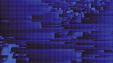 4K Soyut Glitch Teknoloji Arkaplanı. Kusursuz Döngü.