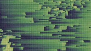 4K Soyut Glitch Teknoloji Arkaplanı. Kusursuz Döngü.