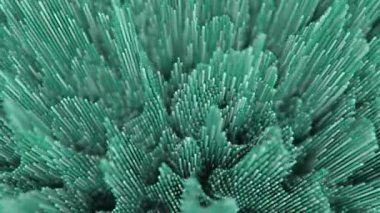 4K Soyut Kübik Dalga Biçimi. Kusursuz döngü