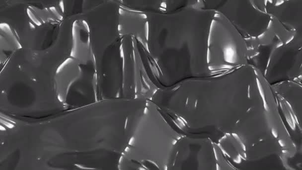 Abstraktes Flüssiges Metall Nahtlose Schleife — Stockvideo