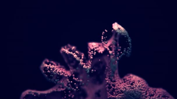 Simulação Explosão Poeira Partículas Uhd — Vídeo de Stock