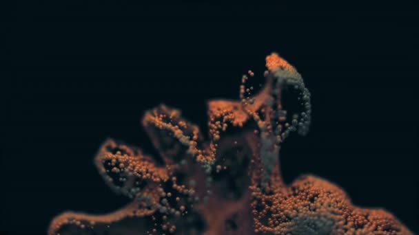 Simulazione Esplosione Polveri Particelle Uhd — Video Stock