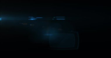 Kusursuz döngü mercek parlatıcı elementi. 4K UHD gerçekçi animasyon.