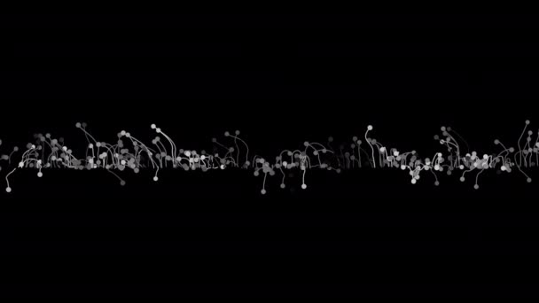 Partículas Abstractas Con Rastros Animación Uhd — Vídeo de stock