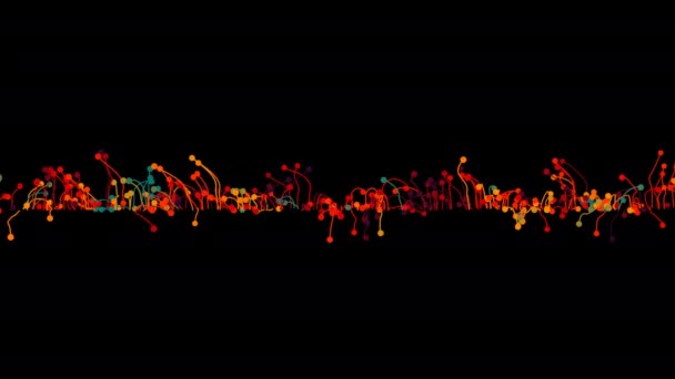 Partikel Abstrak Dengan Jejak Animasi Uhd — Stok Video