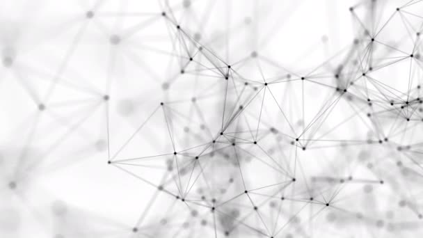 Connexions réseau abstraites simples. Boucle sans couture 4K.