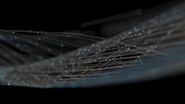 Fiber Optik Veri İletişim. 4K UHD canlandırması.