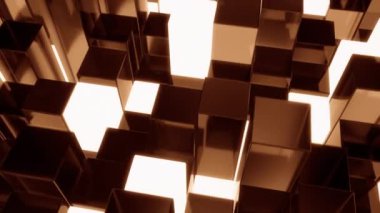 4K Eşsiz Kübik Tasarım. Kusursuz Döngü