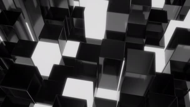 Унікальний Кубічний Дизайн Безшовна Петля — стокове відео