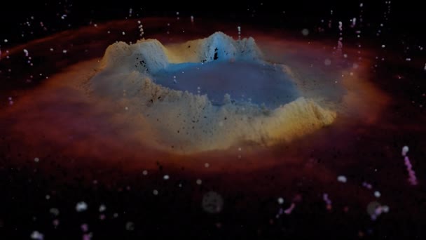 Particella Unica Cgi Ricreazione Della Nebulosa Elica Animazione Uhd — Video Stock