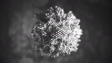 4K Fütürist Moleküler Yapı. Kusursuz Döngü