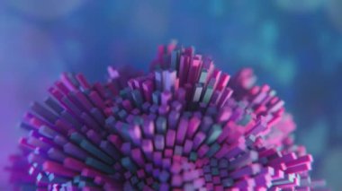 4K Fütürist Moleküler Yapı. Kusursuz Döngü