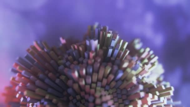 4K未来分子结构 无缝圈 — 图库视频影像