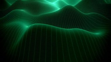 4K Soyut Şebeke Dalgalanıyor. Kusursuz Döngü