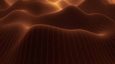 4K Soyut Şebeke Dalgalanıyor. Kusursuz Döngü