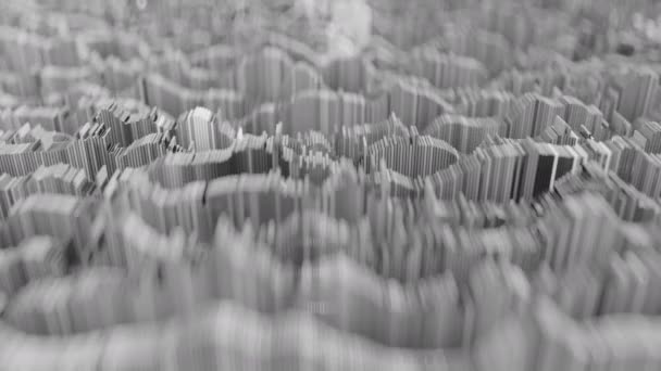 抽象地形波形 Cgi アニメーション シームレスなループ — ストック動画