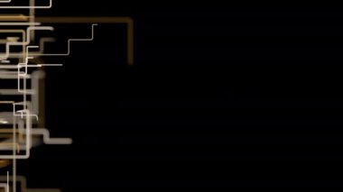 4K Özet Ağ Büyümesi. 3B CGI animasyonu.