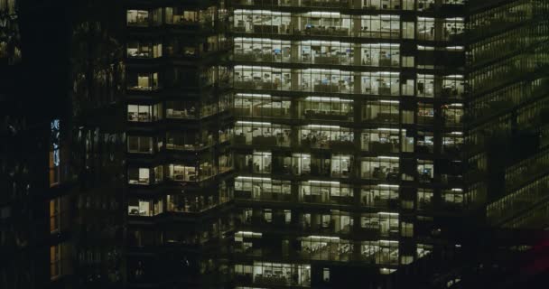 Exterieur Vestigen Schot Van Een Modern Kantoorgebouw Het Financiële District — Stockvideo