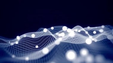 4K Soyut Teknoloji Ağı. Kusursuz Döngü