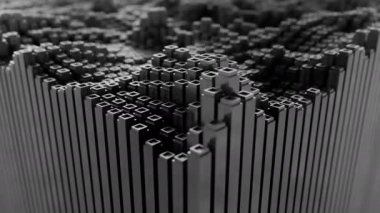 4K Soyut Makine Öğrenme Konsepti. Kusursuz döngü.