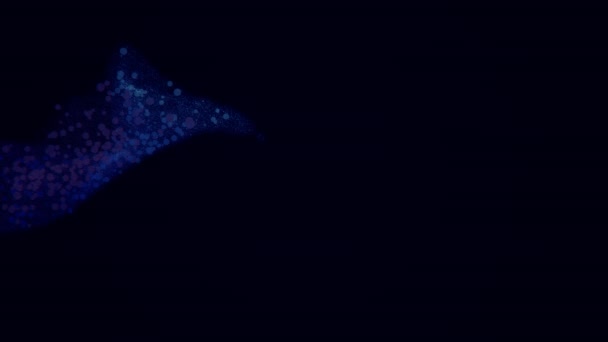 Αφηρημένο Μονοπάτι Σωματιδίων Animation — Αρχείο Βίντεο