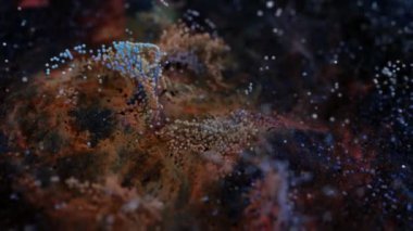 Tarantula Nebulasının Eşsiz Parçacık Bulutu Sunucusu. CG eğlencesi. 4K.