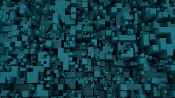Абстрактна Технологія Куб Фону Безшовна Петля — стокове відео