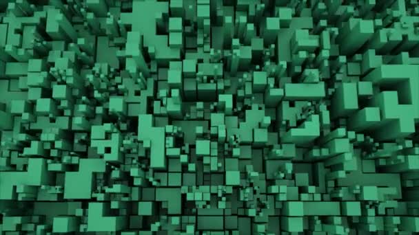 Abstract Technology Cube Background Looping Senza Cuciture — Video Stock