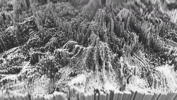 Абстрактна Топографічна Форма Хвилі Анімація Cgi Безшовна Петля — стокове відео