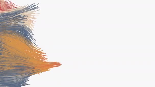 꼬리가 입자를 묘사하는 애니메이션 Uhd 푸아투 — 비디오
